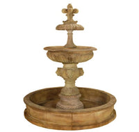 Thumbnail for Giannini Garden Piazza Veneta Outdoor Fountain With Lions Piped For Pond