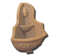Thumbnail for Giannini Garden Deruta Lion Corner Wall Fountain