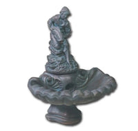 Thumbnail for Giannini Garden Small One Tier Fountain With Fisher Boy
