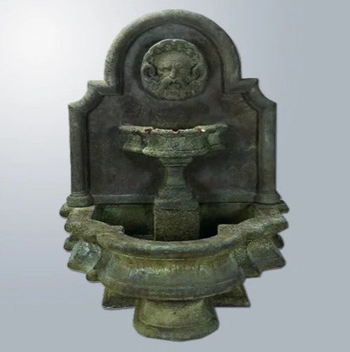 Giannini Garden Mascaron Wall Outdoor Water Fountain