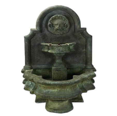 Giannini Garden Mascaron Wall Outdoor Water Fountain