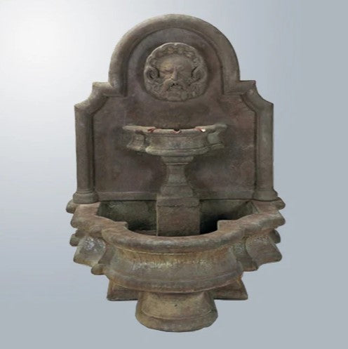 Giannini Garden Mascaron Wall Outdoor Water Fountain
