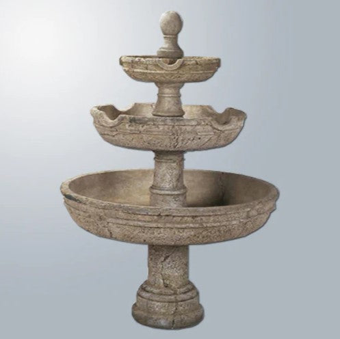 Giannini Garden Agrigento Three Tier Outdoor Water Fountain