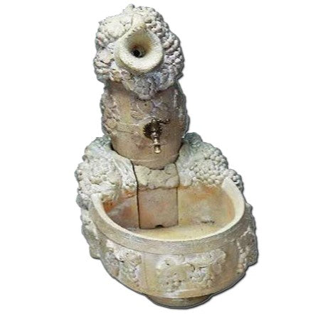 Giannini Garden Grape Harvest Outdoor Water Fountain for Spout