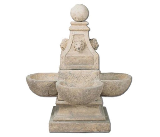Giannini Garden Venetian Lion Outdoor Water Fountain