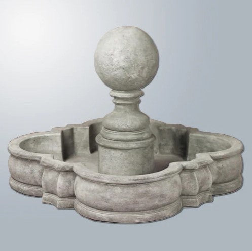 Giannini Garden Sfera Sphere Stone Outdoor Water Fountain