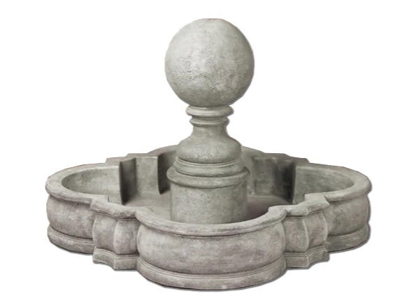 Giannini Garden Sfera Sphere Stone Outdoor Water Fountain