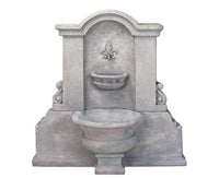 Thumbnail for Giannini Garden Flaminia Fleur De Lis Wall Outdoor Water Fountain