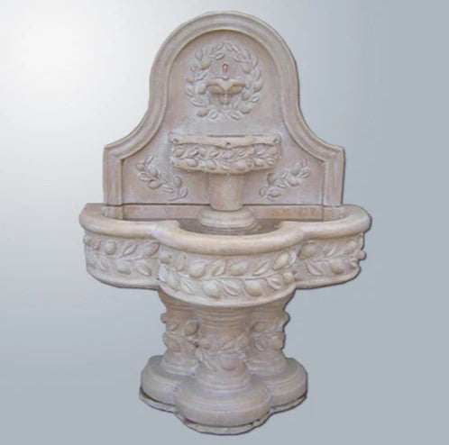 Giannini Garden Deruta Lemon Wall Outdoor Water Fountain