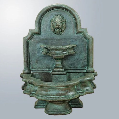 Giannini Garden Rialto Lion Wall Outdoor Water Fountain