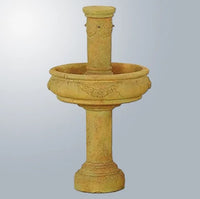 Thumbnail for Giannini Garden Rosa Column Outdoor Water Fountain with Tall Base