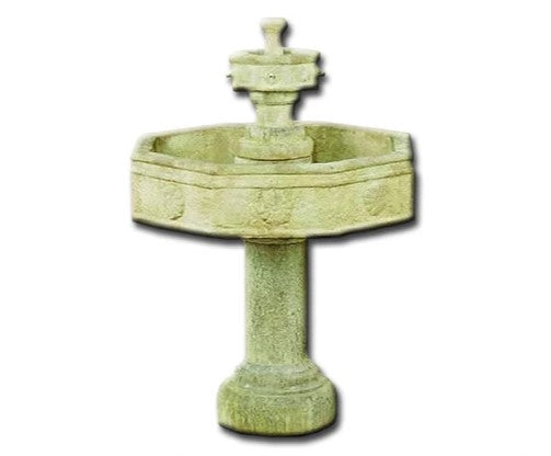 Giannini Garden Volterra Two Tier Outdoor Water Fountain with Tall Base