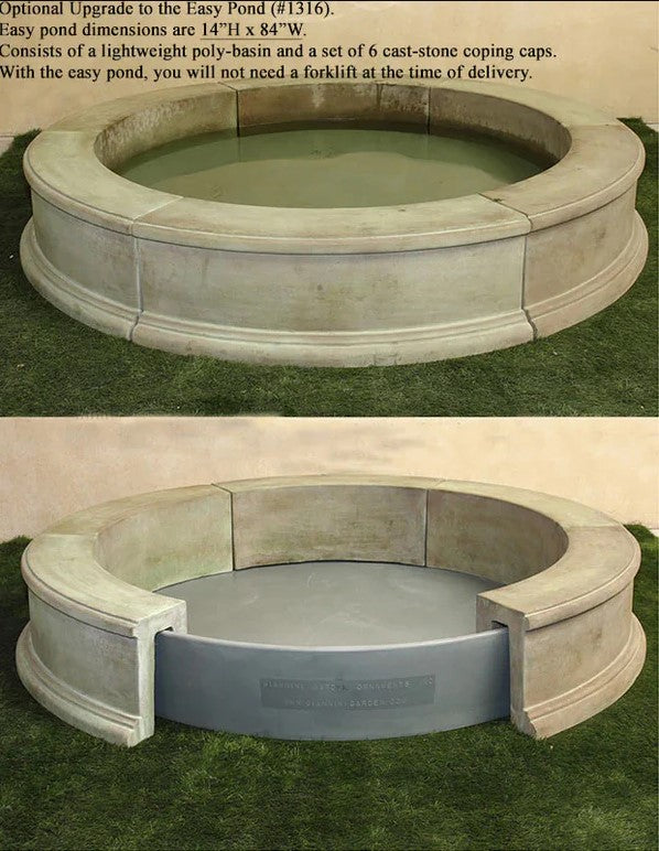 Giannini Garden Antiquarium Two Tier Pond Outdoor Fountain