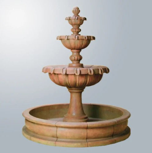 Giannini Garden Chateau Pond Outdoor Water Fountain