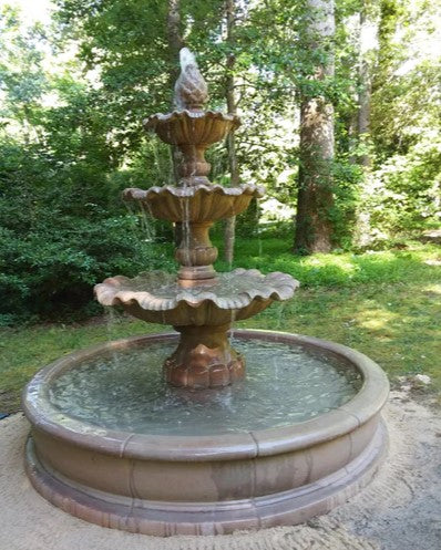 Giannini Garden Garda Three Tier Pond Fountain