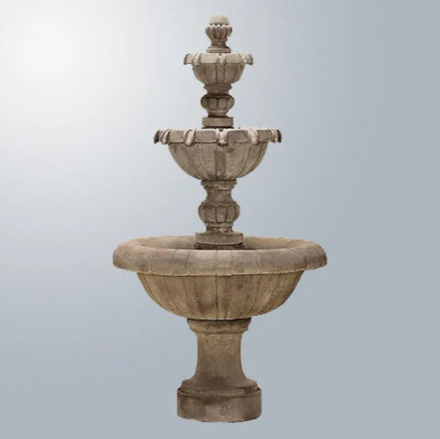 Giannini Garden Jardin Three Tier Outdoor Water Fountain Short