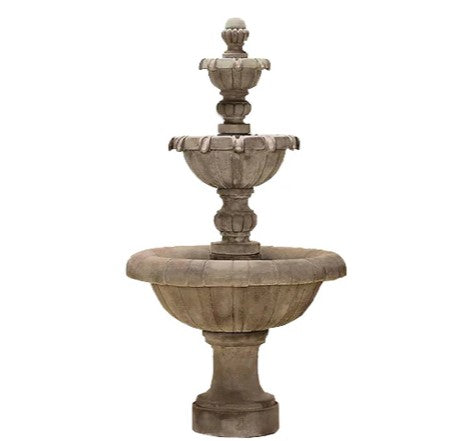 Giannini Garden Jardin Three Tier Outdoor Water Fountain Short