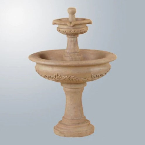 Giannini Garden Alloro Garland Two Tier Fountain