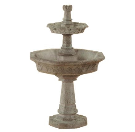 Giannini Garden Medioevo Two Tier Fountain