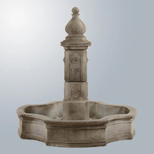 Giannini Garden Lorraine Pond Fountain With Monaco Finial