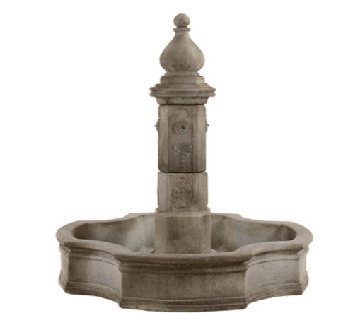 Giannini Garden Lorraine Pond Fountain With Monaco Finial