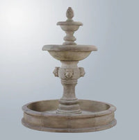 Thumbnail for Giannini Garden Quattro Lion Two Tier Pond Fountain