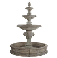 Thumbnail for Giannini Garden Quattro Lion Three Tier Pond Fountain