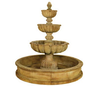 Thumbnail for Giannini Garden Urbino Grande Three Tier Pond Fountain