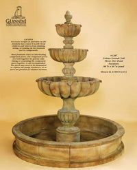 Thumbnail for Giannini Garden Urbino Grande Tall Three Tier Pond Fountain