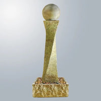 Thumbnail for Giannini Garden Rustic Twist Fountain With Ball