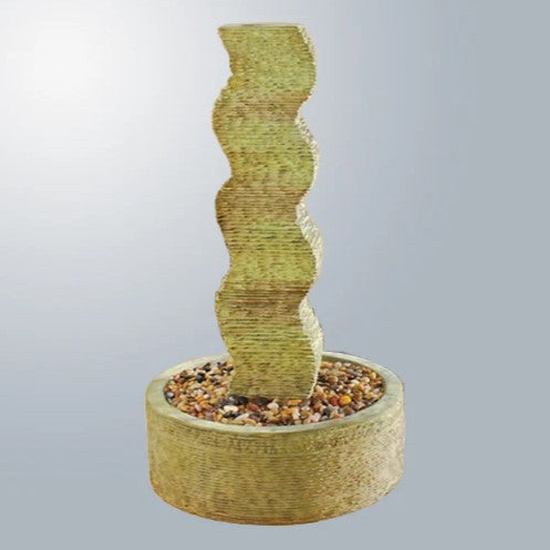 Giannini Garden Rustic Wave Fountain