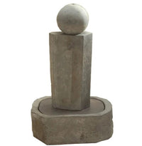 Thumbnail for Giannini Garden Rock Pillar Fountain Short With Ball