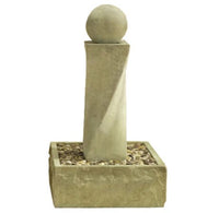 Thumbnail for Giannini Garden Rustic Mod Twist Fountain With Ball