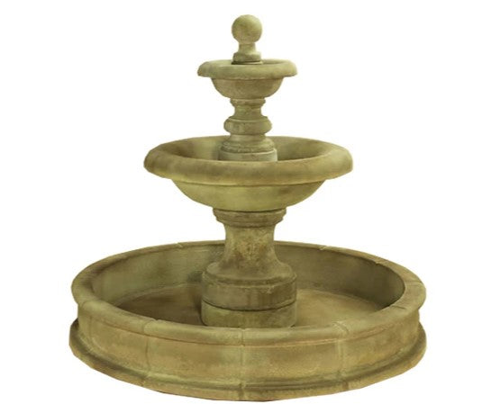 Giannini Garden Villa Santini Two Tier Pond Fountain Short
