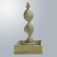 Thumbnail for Giannini Garden Water Spiral with Square Bowl and Ball Finial