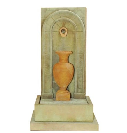 Giannini Garden Tall Etruria Urn Wall Fountain