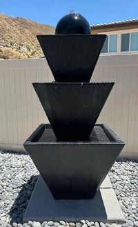 Thumbnail for Giannini Garden Three Tier Fountain With Ball