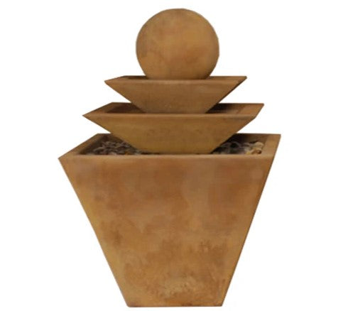 Giannini Garden Three Tier Tapered Square Fountain