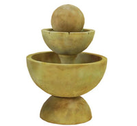 Thumbnail for Giannini Garden Tondo Two Tier Fountain With Spillways