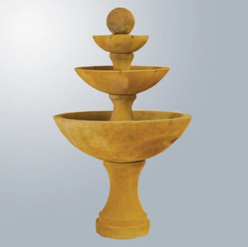 Giannini Garden Terso Three Tier Fountain With Spillways