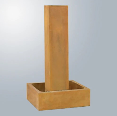 Giannini Garden Smooth Pilar Fountain Tall With No Ball