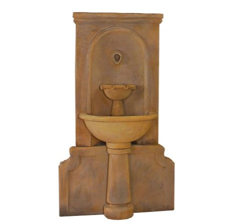 Giannini Garden Imperia Wall Fountain With Concrete Water Spout