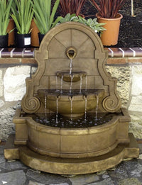 Thumbnail for Giannini Garden Liguria Wall Water Fountain with Step and Concrete Spout