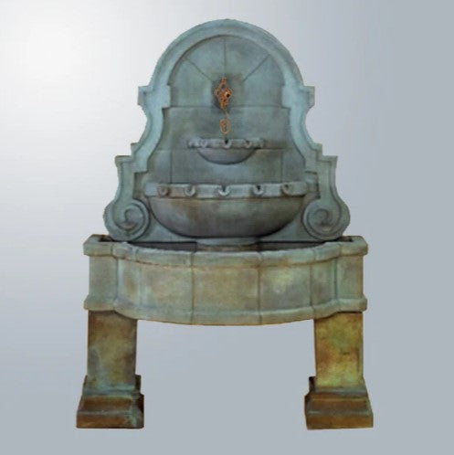 Giannini Garden Liguria Wall Fountain With Legs For Spout