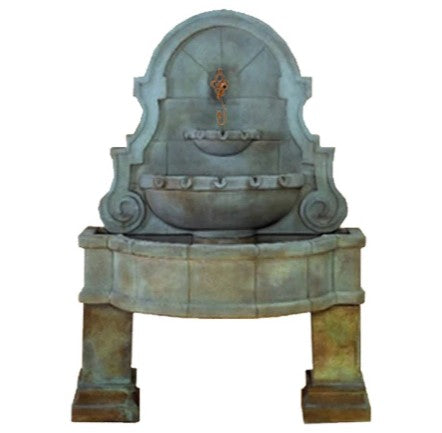 Giannini Garden Liguria Wall Fountain With Legs For Spout