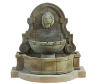 Thumbnail for Giannini Garden Liguria Lion Wall Fountain With Step