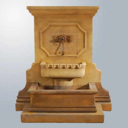 Giannini Garden Savonna Wall Fountain With Step For Spout
