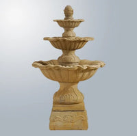 Thumbnail for Giannini Garden Regina Three Tier Fountain With Base