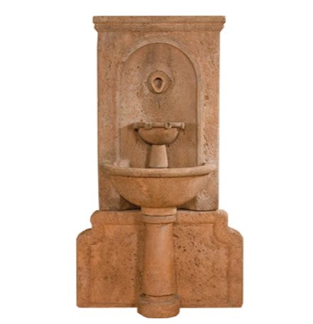 Giannini Garden Imperia Antica Wall Fountain With Concrete Water Spout