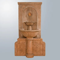 Thumbnail for Giannini Garden Imperia Antica Wall Fountain With Concrete Elbow Spout